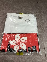 New, T shirt, Hong Kong prints, featuring flower and high-rise background L