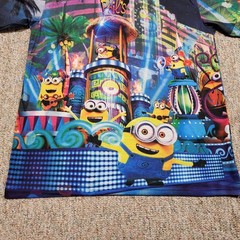 Despicable Me Minions Shirt Mens XL Colorful Neon City Universal Japan Exclusive