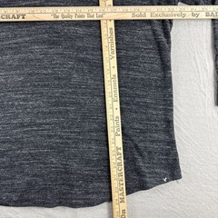 American Eagle Active Flex Henley Mens L Gray Heather Long Sleeve Base Layer Top