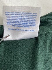 Hanes Heavyweight 50/50 Blank T Shirt NOS Dark Green Size Large Vintage