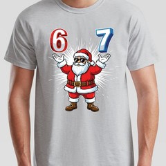 Santa Claus Six Seven Christmas Birthday Holidays Mens Womens Graphic Tee