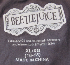 Beetlejuice Tee Shirt Ghost With The Most Size XL/XG ( 16-18) Longsleeve