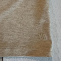 VRST Mens Medium Beige Stretch Tagless Solid Crew Neck Short Sleeve T-Shirt