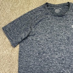 Under Armour The Tech Tee Shirt Mens 2XL XXL Blue Short Sleeve Raglan 1326413