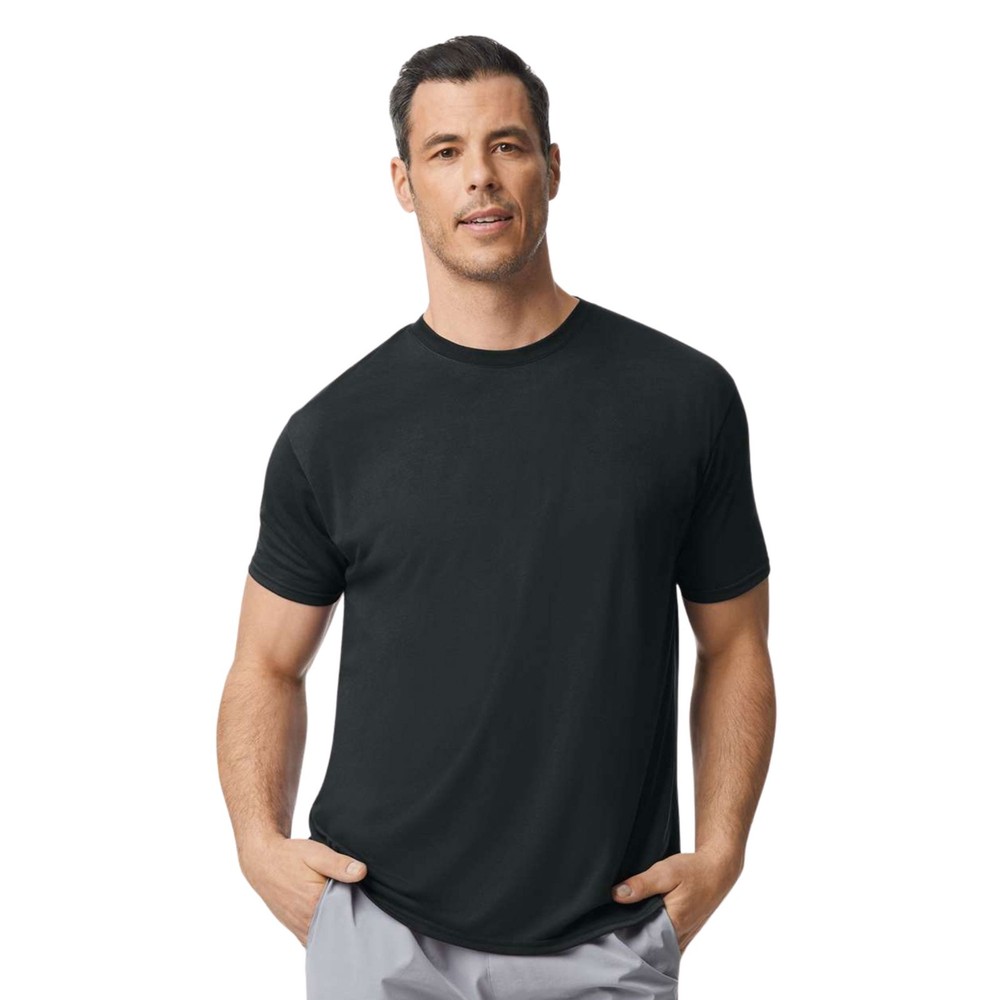 Gildan Unisex Short Sleeve T-Shirt 100% Polyester Modern Classic Fit Tee