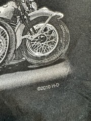 Harley Davidson 100% Cotton (Boston, MA) Black T-Shirt L