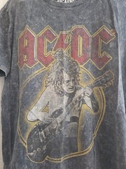 Lucky Brand AC/DC Graphic Tee T-Shirt Men’s Size Medium Rock Dark Slate
