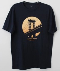 Old Navy Men Soft-Washed Graphic T-Shirt Manhattan/Brooklyn Blue Multisize XXL