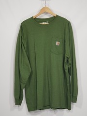 Carhartt Green Long Sleeve T-Shirt Men’s 2XL Loose Fit