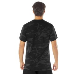 Men’s Midnight Black Camo Camouflage Moisture Wicking T-Shirt