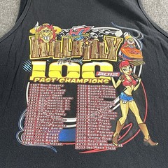 44th Annual Hillbilly 100 Racing Black Tshirt Men Size 2XL I-77 Raceway Park Tee