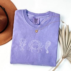 Comfort Tee Lobster Crab Seahorse Ocean Life Sea Animal