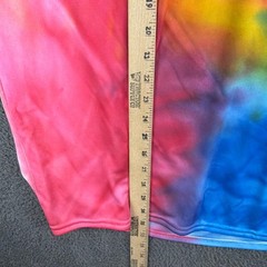 Port & Company Mens 2XL Tie Dye Thuggish Middle Finger Performance T-Shirt Multi