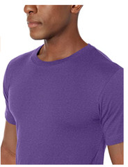 AquaGuard Men’s Heavyweight Combed Ringspun Cotton T-Shirt 2pk Vintage Purple M