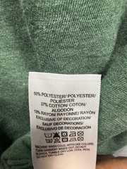 Lucky brand men’s t shirt Small green logo cotton polyester rayon new with tag