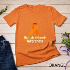 Butterfly Orange Ribbon Multiple Sclerosis Awareness Unisex T-shirt