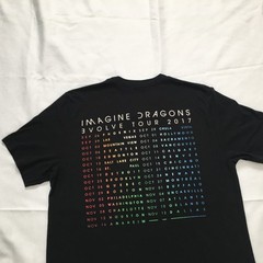 Imagine Dragons T Shirt L Black Evolve Tour 2017 Short Sleeve Band Music Unisex.