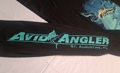 Mojo Sportswear Co. Fishing Shirt Long Sleeve Large Avid Angler St. Augustine FL