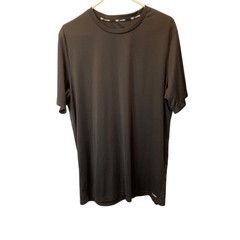 Kohl’s DryTek Black Short Sleeve Shirt, Labeled 2XXL Tall, Fits Like 1XL Tall