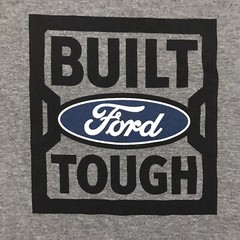 BUILT FORD TOUGH Heather Grey Size Medium T-Shirt by District Perfect Tri NEW!