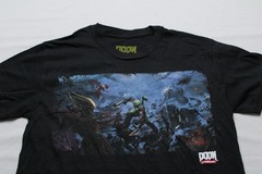 Loot Crate Unisex Adult’s Doom Eternal Crew Neck Graphic T-Shirt EH6 Black Small