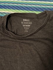 Cotton On Men’s Short Sleeve Gray T-Shirt – Size Small – The Other One Crew