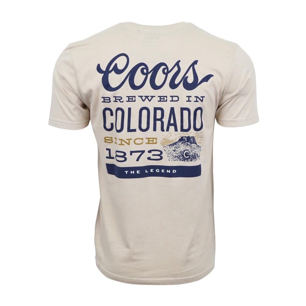 COORS LIGHT BREWED IN COLORADO T SHIRT OFFICIAL LICENSE TEE