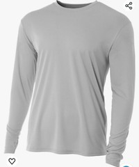 A4 Men’s Cooling Performance Crew Long Sleeve Tee￼￼
