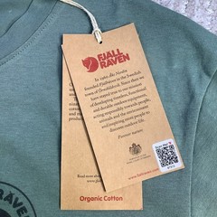 Fjallraven 1960 Logo T-shirt Mens Patina Green Organic Cotton Tee Size L NWT
