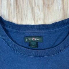 J.Crew Men’s LT TALL Vintage Crewneck Stripe Short Sleeve T Shirt Blue