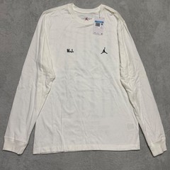 Jordan Long Sleeve Shirt Mens Medium White Flight Graphic Tee