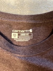 Carhartt Support The Trades Logo Loose Fit T-Shirt Heather Wine XXL