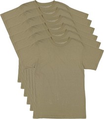 AR 670-1 Army Compliant Coyote Brown Mens Military T-Shirt MultiCam OCP 6-Pack