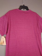 NWT MV Sport Green Recycleed Short Sleeve T Shirt Red Large Organic Cotton Blend