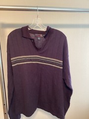 90s Med Mens VTG Roundtree & York acrylic wool pullover sweater shirt Hipster