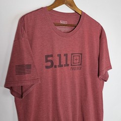 5.11 Tactical T-Shirt Mens XL Red Short Sleeve “PHOENIX” American Flag