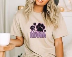 Dog Mama Shirt Fur Mama Dog Lover Tee Animal Lover T-Shirt Paw Shirt