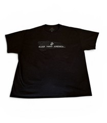 2XL USMC Sleep Tight Men’s Black Crew Neck Short Sleeve Tee Frontline Apparel