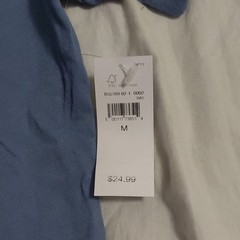 Gap Everyday Soft Crew Men’s Blue Logo Crew Neck Short Sleeve T-Shirt Size M