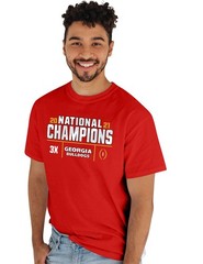 Blue 84 Ncaa Officially Licensed Georgia Bulldogs National Champs T-Shirt