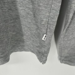 NN07 Shirt Mens Medium Gray Thermal Long Sleeve Crew Neck