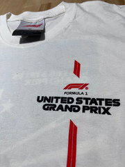 Formula 1 United States Grand Prix WHITE T-Shirt F1 Racing – Unisex Sz S