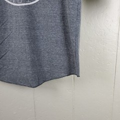 Seattle Washington Shirt Men Large Gray Blue Crew Neck 3/4 Sleeve Raglan Graphic