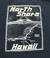 North Shore Oahu Hawaii Shirt Mens Size XL Cheater Five Navy Blue Short Sleeve