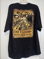 Sturgis Hot Leather Black Hills Rally 2013 XL Harley T Shirt Black Eagle