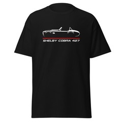 Shelby Cobra 1965 Classic Big Block V8 Muscle Roadster Graphic Tee T-Shirt Gift