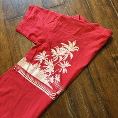 Vintage Santa Monica California Shirt Mens XL Red Oneita Tee T-Shirt USA 80s