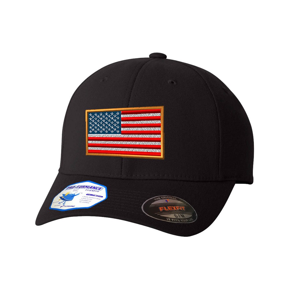 Flexfit Hats for Men & Women American Embroidery Polyester Dad Hat Baseball Cap