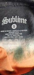 Sublime Tie-Dye Graphic Logo Crew Neck Short Sleeve Cotton T-Shirt – Size S