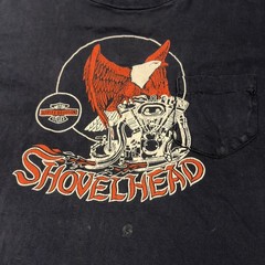 Vintage Rare 70s 80s Harley Davidson Shovelhead Single Stitch Chest Pocket